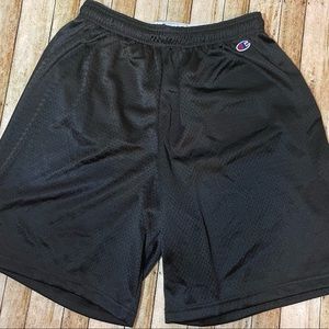 Black champion athletic shorts size medium